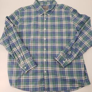 Falls Creek Stretch‎ No Tuck Men's 2XL Multicolor Checkered Thick Cotton. (0696)